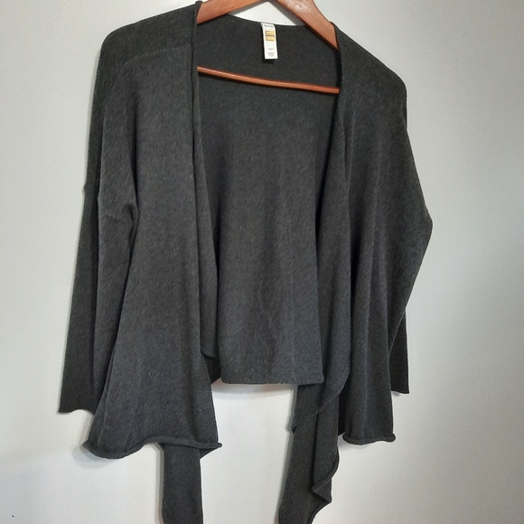 Lole Dark Grey Waterfall Cardigan - Picture 1 of 9